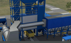 Hot mix asphalt plant