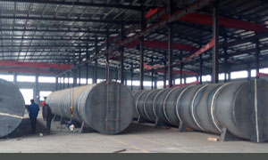 Hot mix asphalt plant bitumen tank